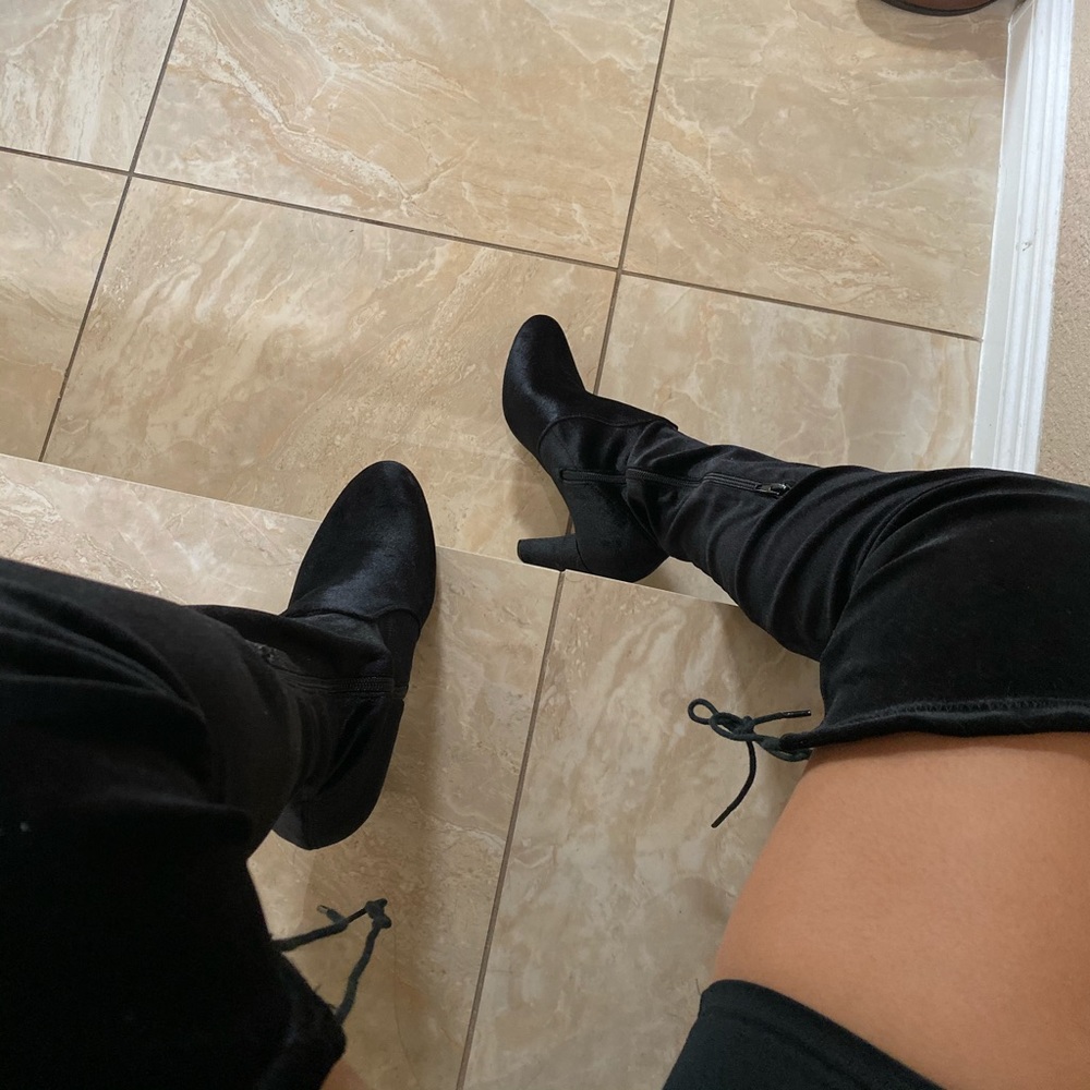 High heel over the knee boots